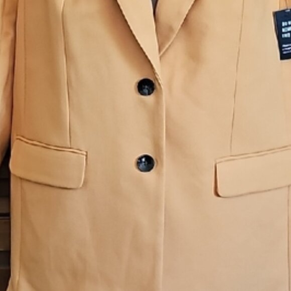 NWT EXRPESS Women's Orange Blazer 2 buttons 2 pockets - Picture 15 of 15